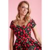 Robe vintage swing cerise