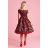 Robe motif cerise col V