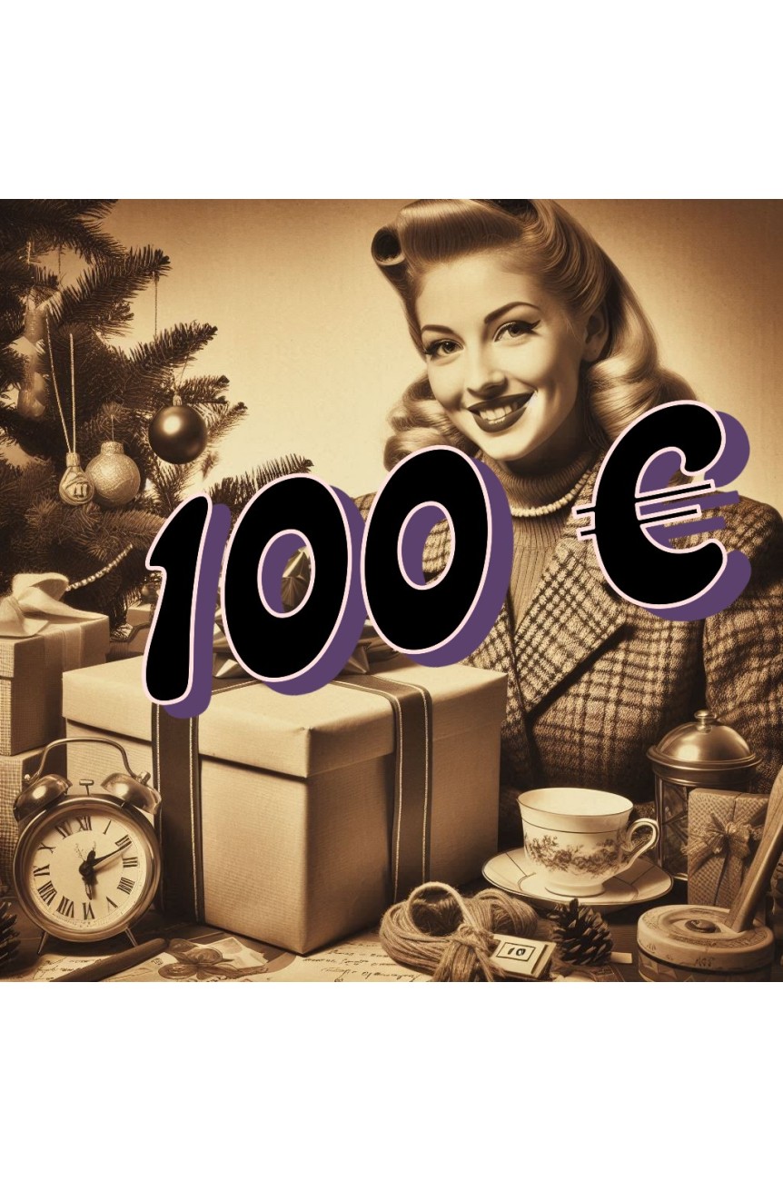 Cheque cadeau retro vintage 100 €