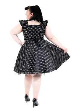 Robe swing a pois Hearts and roses