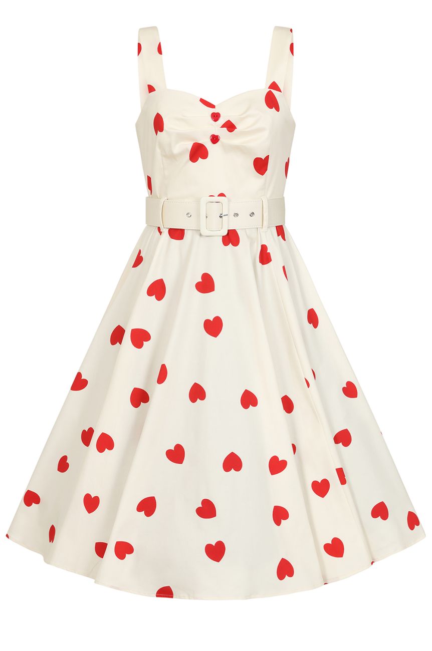 Robe rétro a coeur