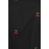 Blouse noire imprimé cerise