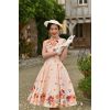 Robe hearts and roses motif placé fleur