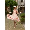 Robe hearts and roses motif placé fleur