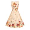 Robe hearts and roses motif placé fleur