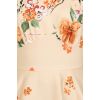 Robe hearts and roses motif placé fleur