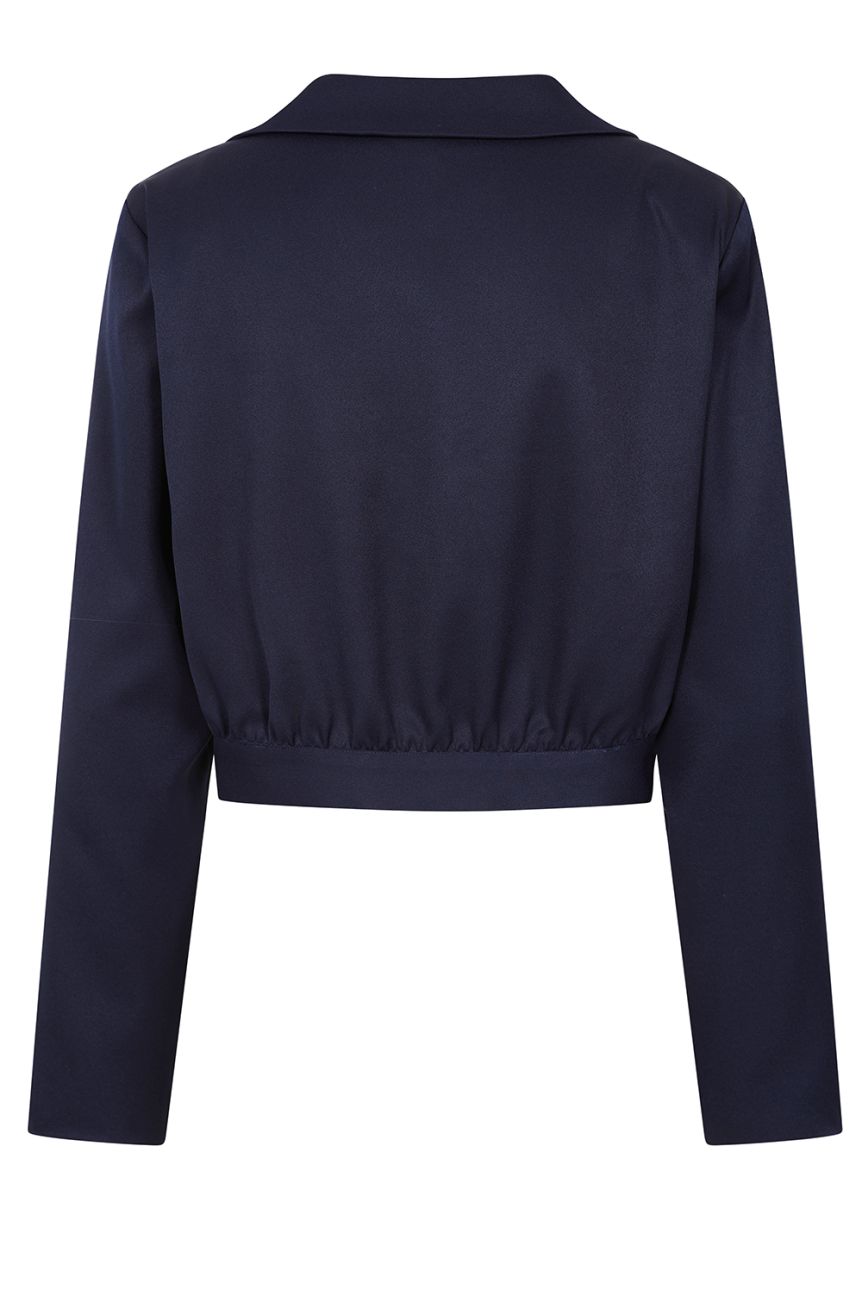 Veste retro bleu marine