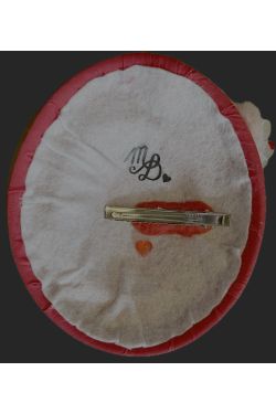 Bibi rouge a fleur