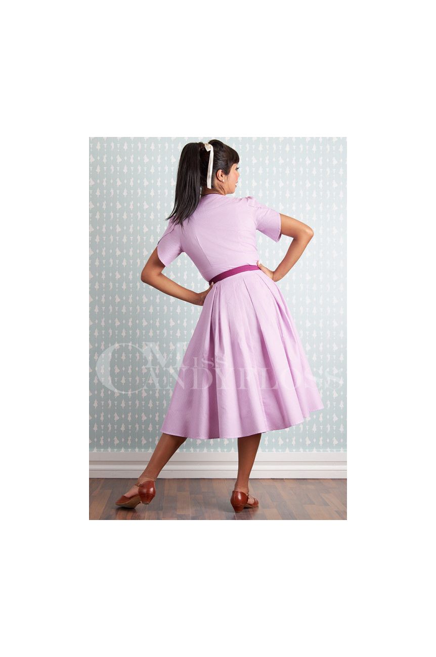 Robe rétro mauve Miss Candyfloss