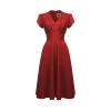 Robe retro rouge Pretty retro