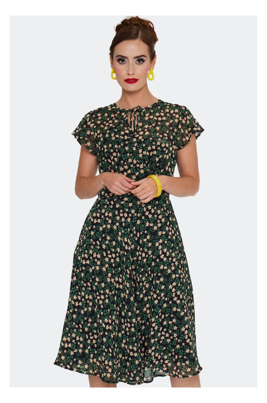 Robe fleurie legere retro