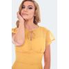 Robe retro moutarde