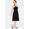 Robe pin-up noire broderie anglaise