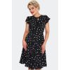 Robe a pois noire légère