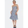 Robe a bretelle guinguette a fleur