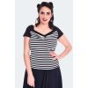 Haut retro rayé rockabilly