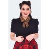 Haut rockabilly col léopard