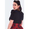 Haut rockabilly col léopard