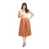 Jupe swing marron clair