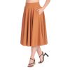 Jupe swing marron clair