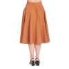 Jupe swing marron clair