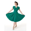 Robe pin-up verte années 40