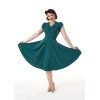 Robe annee 50 vert foncé