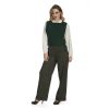 Pantalon palazzo à bretelles croisées