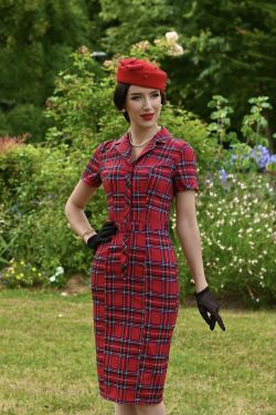 Robe crayon tartan