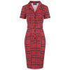 Robe crayon ecossais