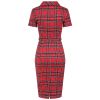 Robe crayon tartan