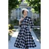 Robe chemise retro a carreaux