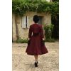 Robe vintage + bolero bordeaux