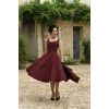 Robe retro + bolero bordeaux