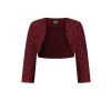 Ensemble robe + bolero bordeaux