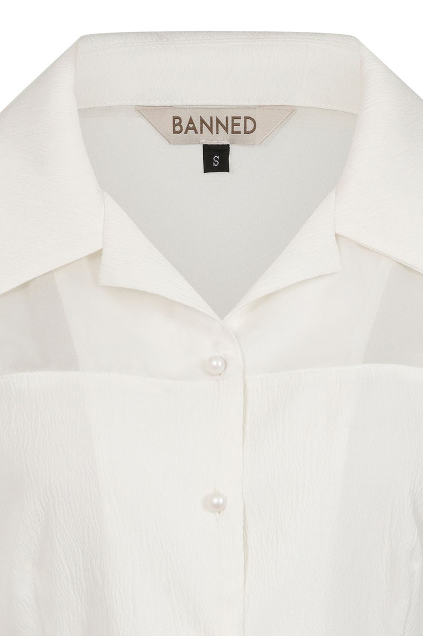 T-shirt pin-up blanc années 50
