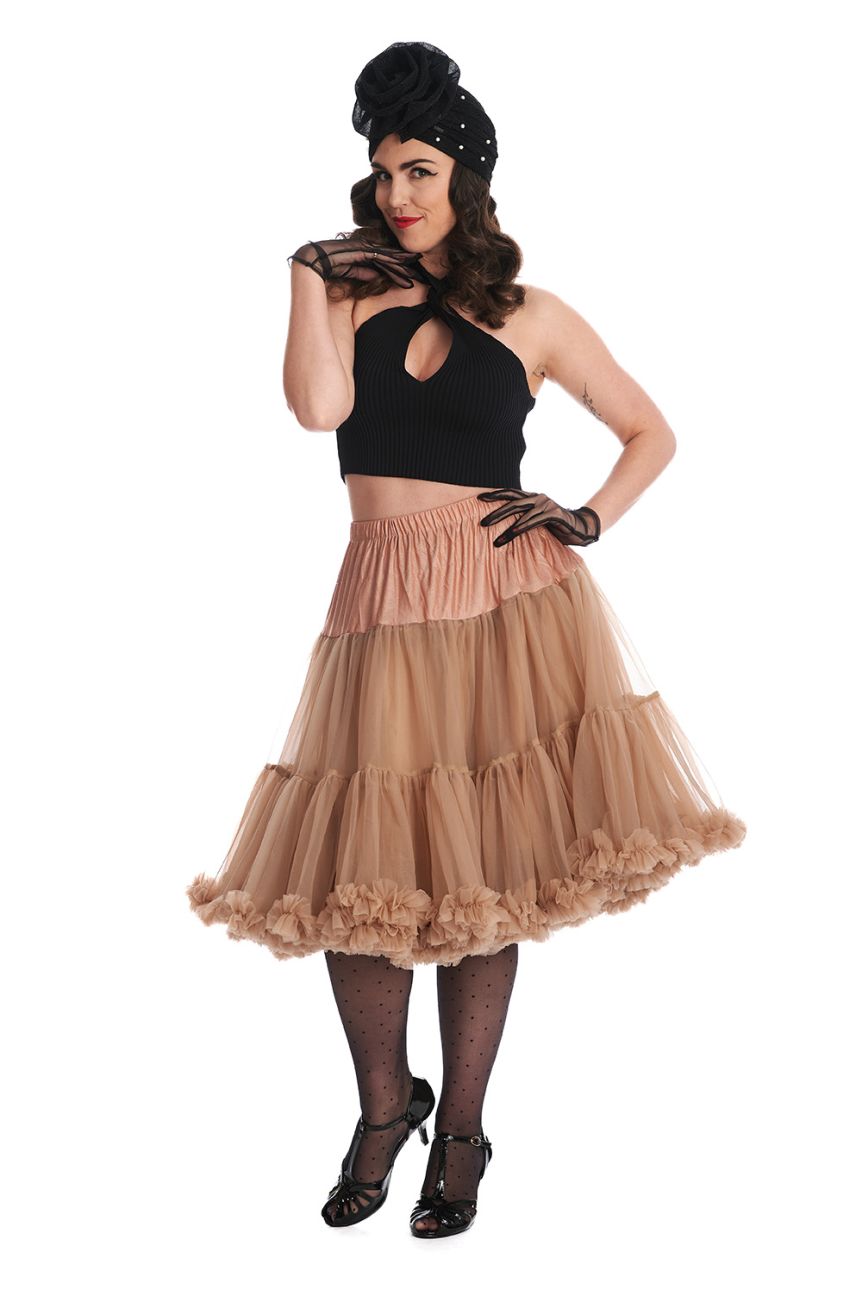 Jupon beige pour robe vintage
