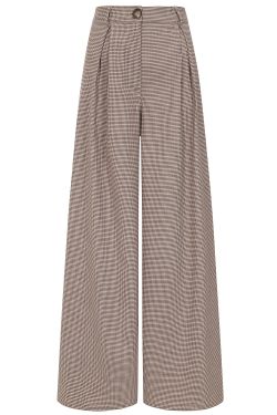 Pantalon Pied de Poule Large