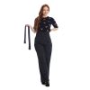 Pantalon Bretelles Femme Bleu annee 50