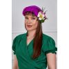 Barrette fleurs tropicales frangipane orchidee fuchsia turban pin-up tiki