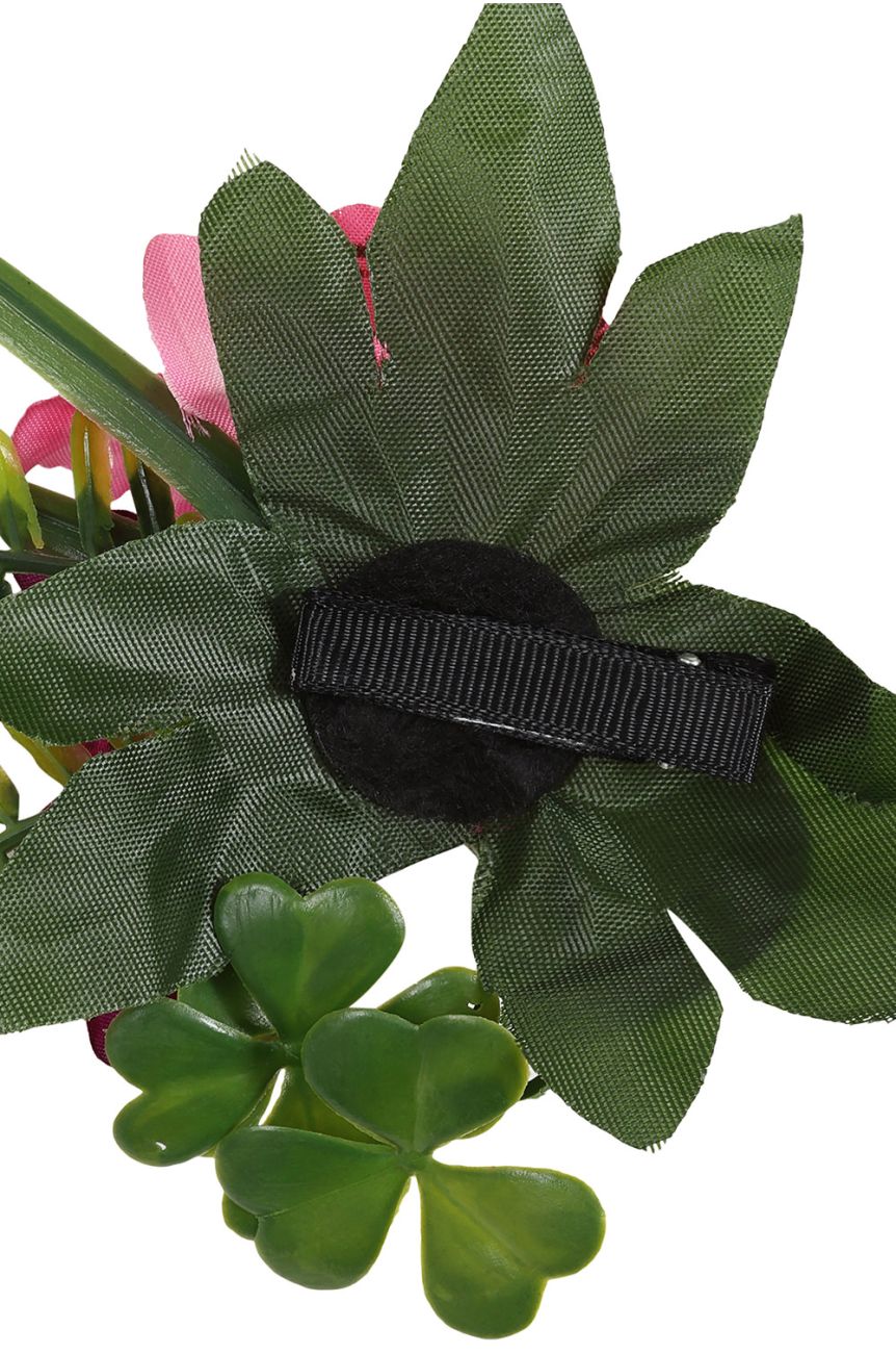 Barrette rockabilly fleur tropicale