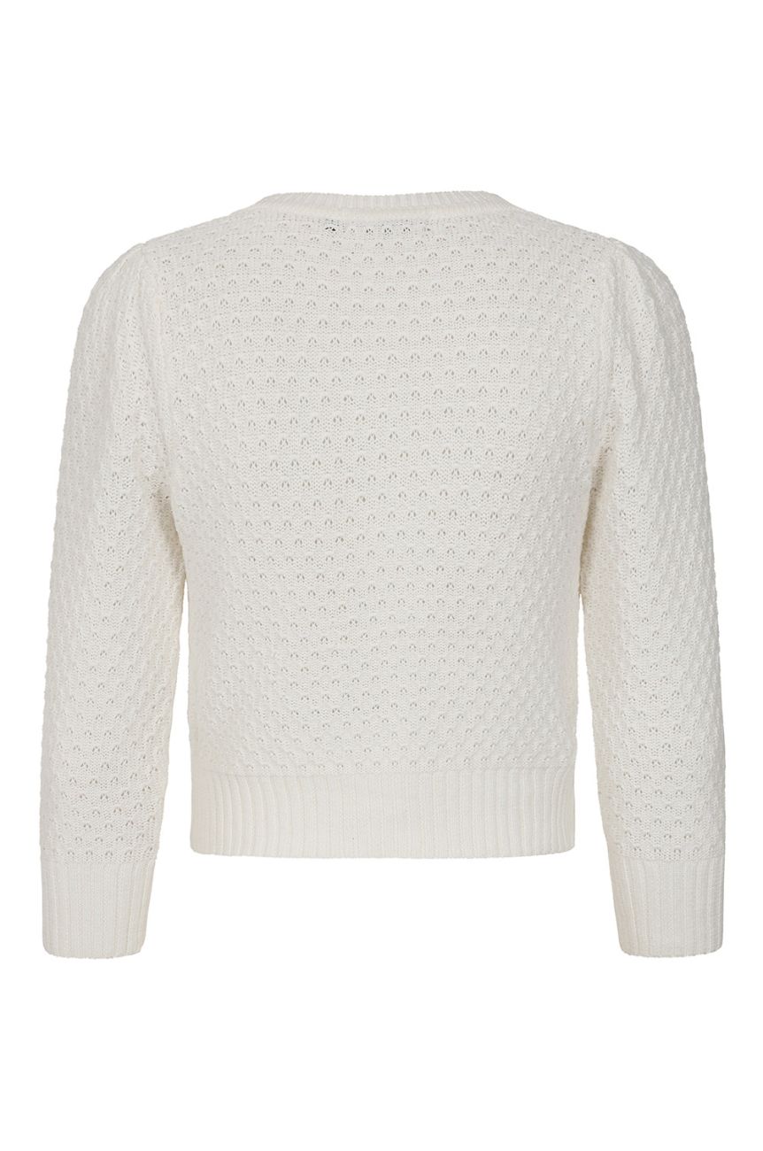 veste pin-up en coton blanc
