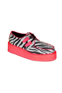Creeper léopard rose fluo