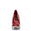 Chaussure leopard pinup couture smitten-01 rouge