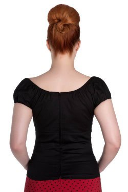 Haut rétro noir